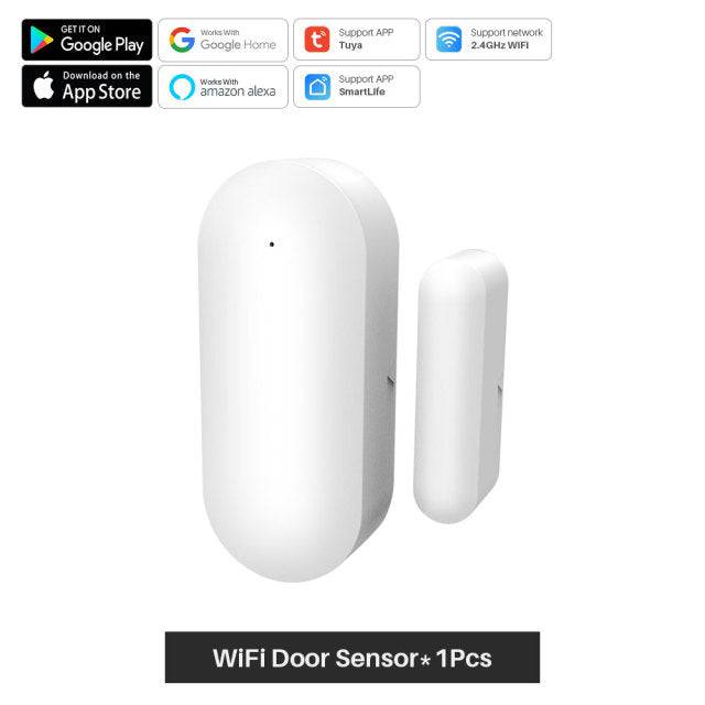 Smart Door Window Sensor  Work With Google Home Alexa - TheWellBeing4All