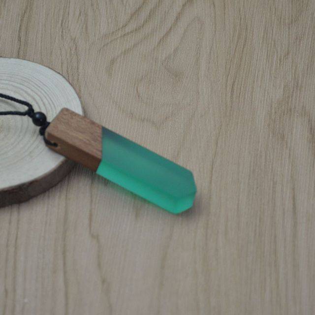 Wood Resin Necklace Pendant - TheWellBeing4All