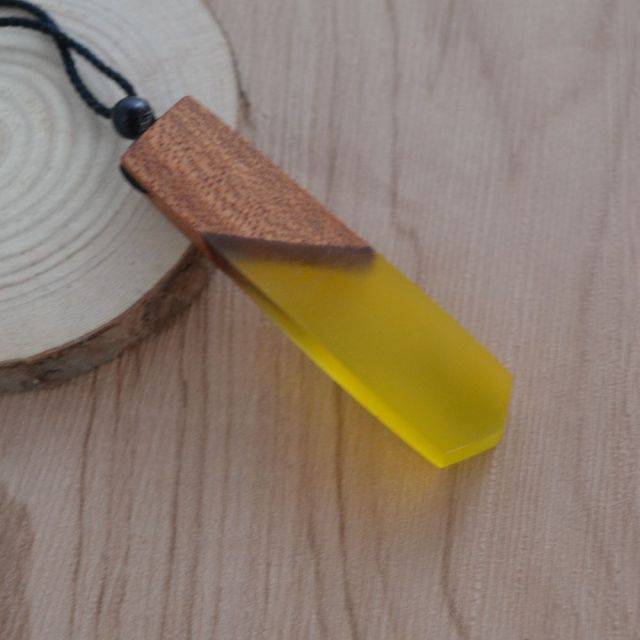 Wood Resin Necklace Pendant - TheWellBeing4All