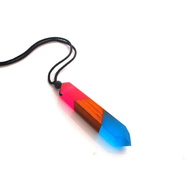 Wood Resin Necklace Pendant - TheWellBeing4All