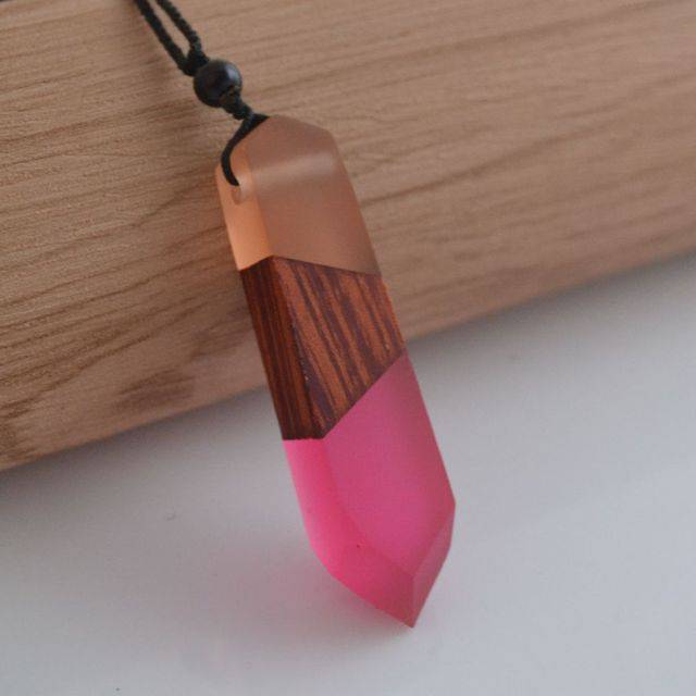 Wood Resin Necklace Pendant - TheWellBeing4All
