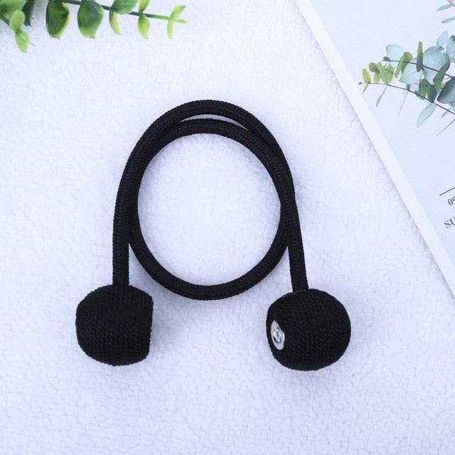 Magnetic Ball Curtain Tiebacks Tie Rope Holdbacks Buckle Clips Hook Holder - TheWellBeing4All