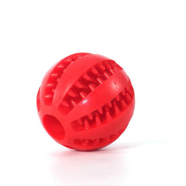 Natural Rubber Pet Dog Toys Dog Chew Toys Tooth Cleaning Treat Ball Extra-tough Interactive Elasticity Ball for Pet Products - TheWellBeing4All