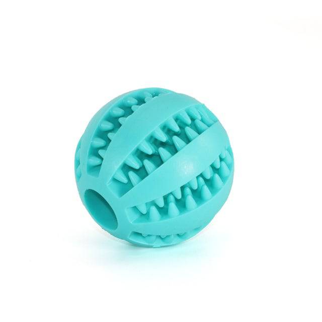 Natural Rubber Pet Dog Toys Dog Chew Toys Tooth Cleaning Treat Ball Extra-tough Interactive Elasticity Ball for Pet Products - TheWellBeing4All