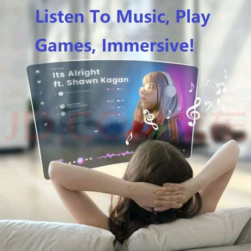 All In One Glasses 3D HD Cinema Smart Polarized Wireless Projection Sunglasses Steam VR Games Sun Glass - TheWellBeing4All