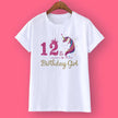 Unicorn Birthday Shirt 1-12 Birthday T-Shirt - TheWellBeing4All