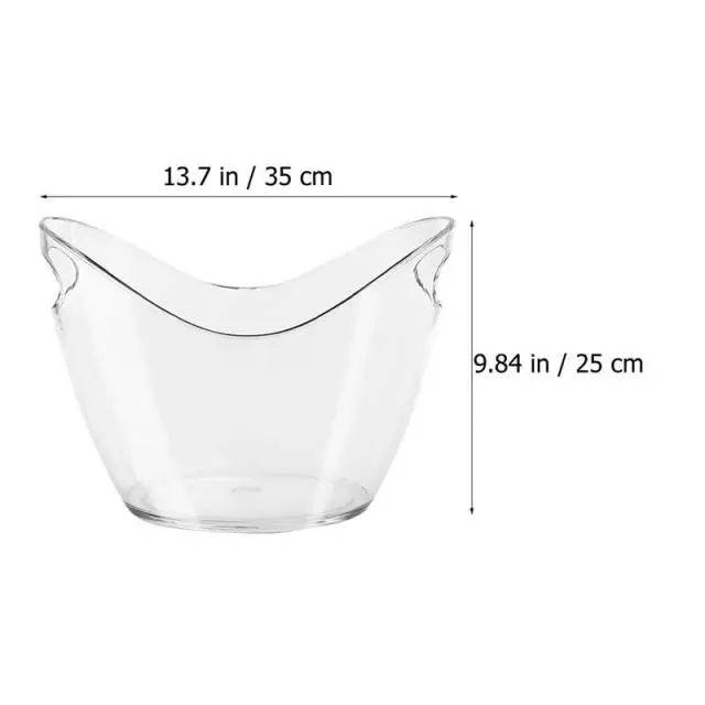 Ice Bucket Transparent Ingot-Shaped - TheWellBeing4All