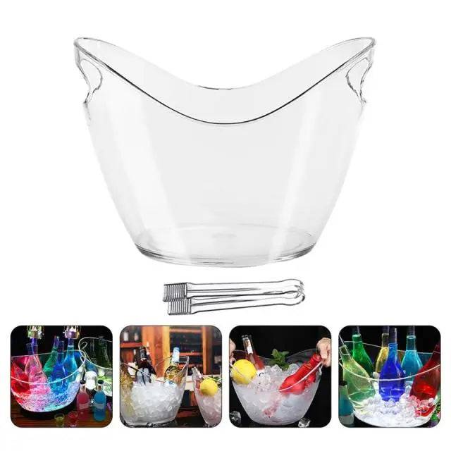 Ice Bucket Transparent Ingot-Shaped - TheWellBeing4All