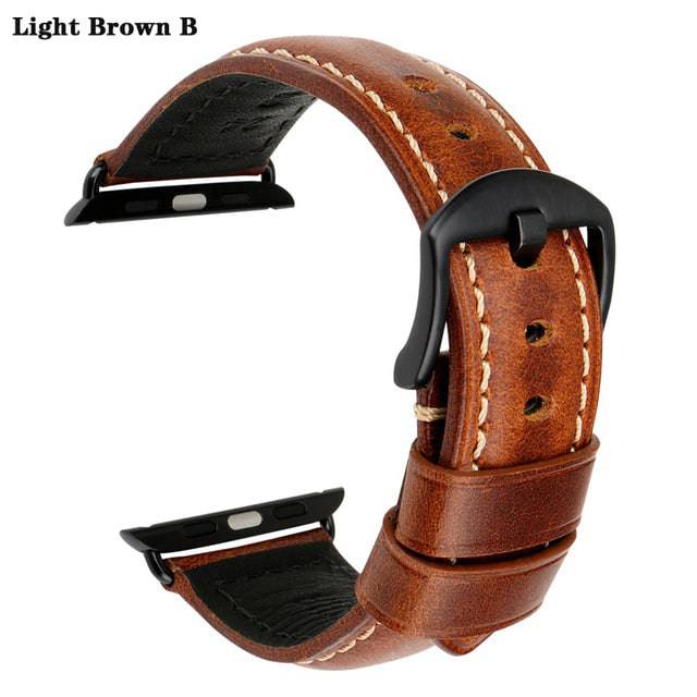 Leather Strap for Apple Watch - TheWellBeing4All