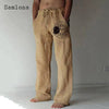 Linen Pants Drawstring Loose Trouser - TheWellBeing4All