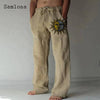 Linen Pants Drawstring Loose Trouser - TheWellBeing4All