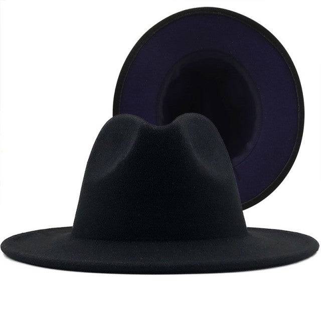ThePatchwork Wool Felt Jazz Fedora Cowboy Cap - TheWellBeing4All