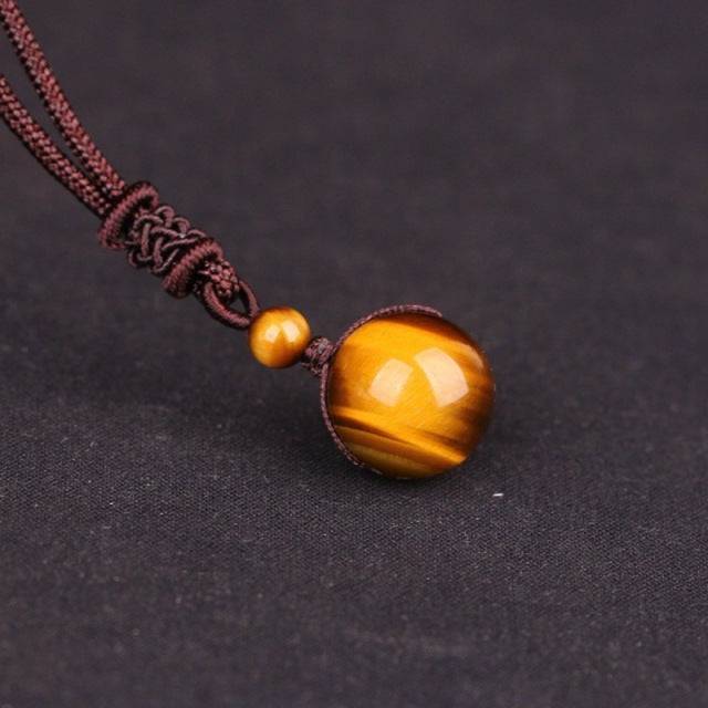 Tiger Eye Stone Lucky Pendant Necklaces - TheWellBeing4All