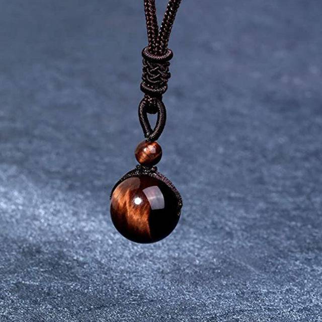Tiger Eye Stone Lucky Pendant Necklaces - TheWellBeing4All