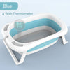 Folding Baby Bath Tub Eco-friendly Smart Bath Bucket Large Bidet Kid - TheWellBeing4All