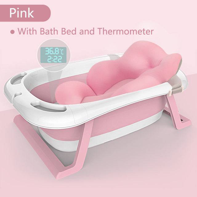 Folding Baby Bath Tub Eco-friendly Smart Bath Bucket Large Bidet Kid - TheWellBeing4All