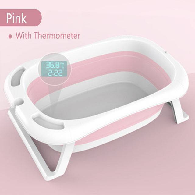 Folding Baby Bath Tub Eco-friendly Smart Bath Bucket Large Bidet Kid - TheWellBeing4All