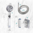 High Pressure Water Saving Shower Head 360 Degrees Rotating Spray - TheWellBeing4All