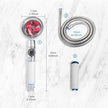 High Pressure Water Saving Shower Head 360 Degrees Rotating Spray - TheWellBeing4All