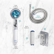 High Pressure Water Saving Shower Head 360 Degrees Rotating Spray - TheWellBeing4All