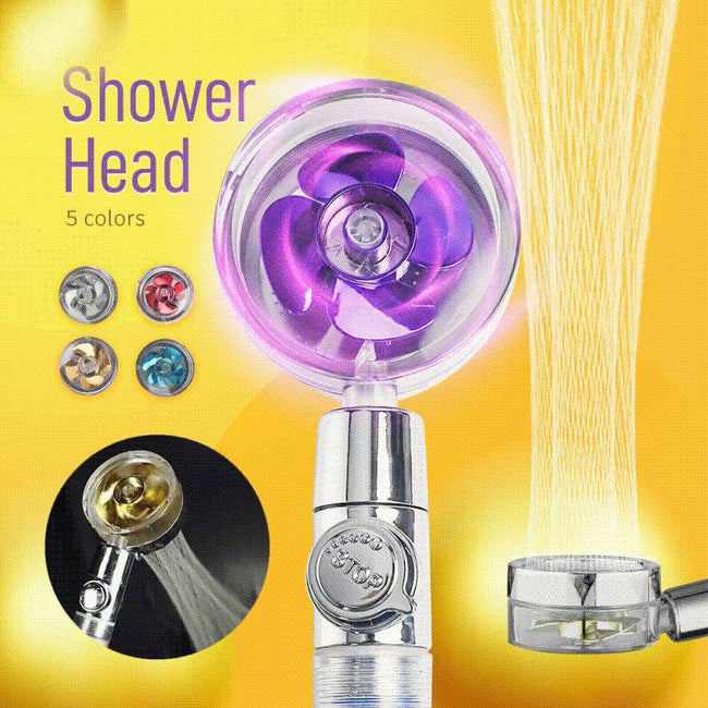 High Pressure Water Saving Shower Head 360 Degrees Rotating Spray - TheWellBeing4All