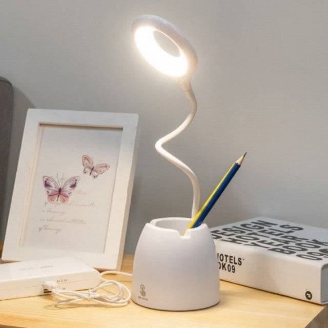 Table Lamp Leds USB Touch Night Light Stepless Dimming Desk Light Eye Protection Learning Multi-Function Bracket Pen Holder - TheWellBeing4All