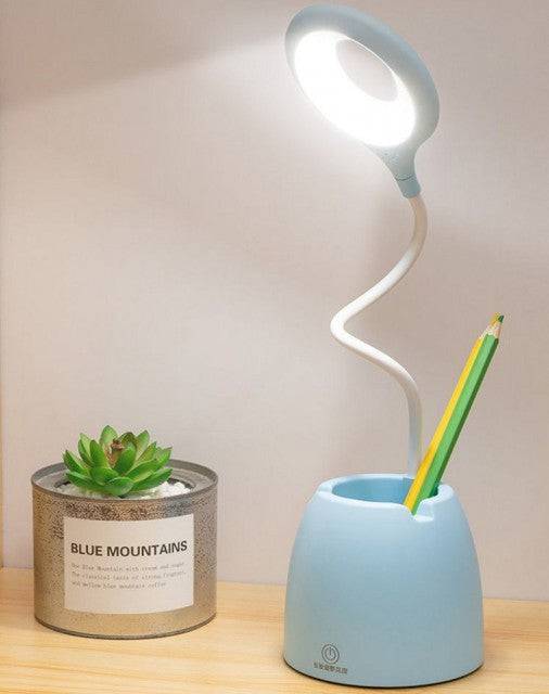 Table Lamp Leds USB Touch Night Light Stepless Dimming Desk Light Eye Protection Learning Multi-Function Bracket Pen Holder - TheWellBeing4All