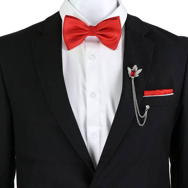 Solid Color Bow Tie Set - TheWellBeing4All
