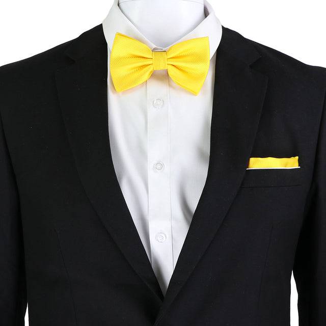 Solid Color Bow Tie Set - TheWellBeing4All