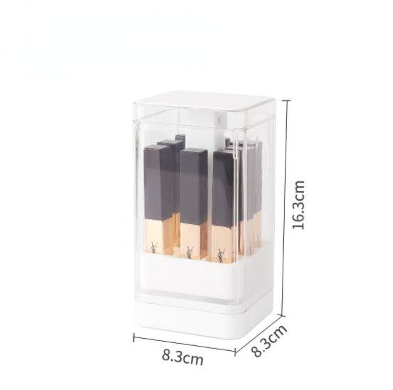 Plastic Transparent Lipstick Box Push-up and Drop-off Compartment - TheWellBeing4All