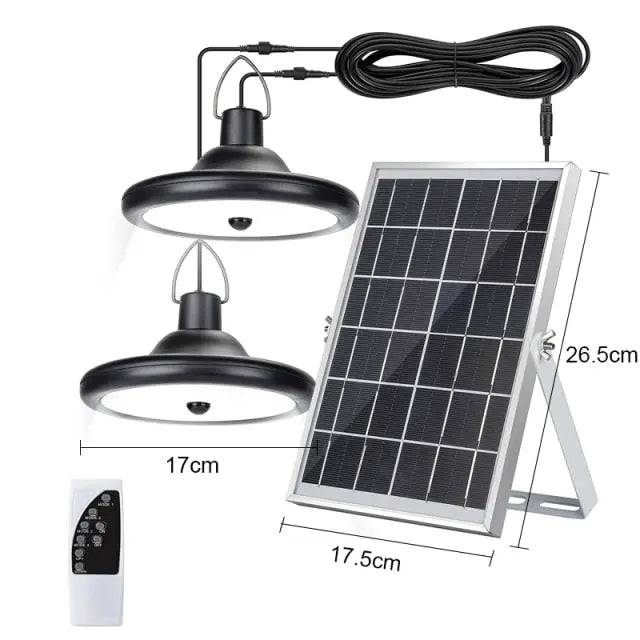 Upgraded 8800mAh Solar Outdoor Light Double Head 112 LED Motion Sensor Waterproof Solar Shed Light - TheWellBeing4All