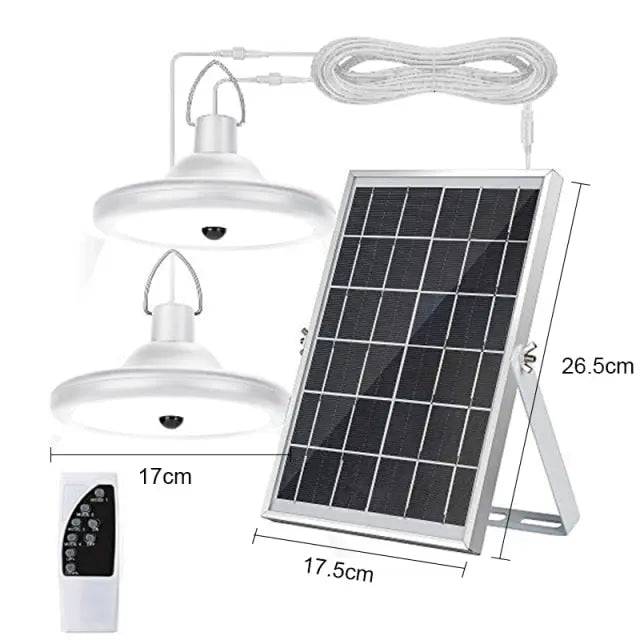 Upgraded 8800mAh Solar Outdoor Light Double Head 112 LED Motion Sensor Waterproof Solar Shed Light - TheWellBeing4All