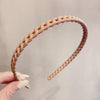 Morandi Color Hair Hoop Female All-Match Press Hair Head Buckle Headband Girl Frosted Serrated Hair Accessories - TheWellBeing4All