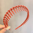 Morandi Color Hair Hoop Female All-Match Press Hair Head Buckle Headband Girl Frosted Serrated Hair Accessories - TheWellBeing4All