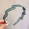 Morandi Color Hair Hoop Female All-Match Press Hair Head Buckle Headband Girl Frosted Serrated Hair Accessories - TheWellBeing4All
