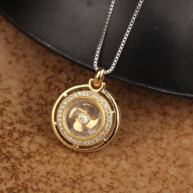 Rotatable Windmill Pendant Necklace - TheWellBeing4All