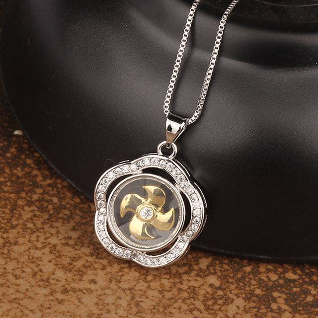 Rotatable Windmill Pendant Necklace - TheWellBeing4All