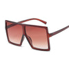 Women Sunglasses Red Fashion Square Glasses Big Frame - TheWellBeing4All