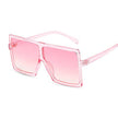 Women Sunglasses Red Fashion Square Glasses Big Frame - TheWellBeing4All