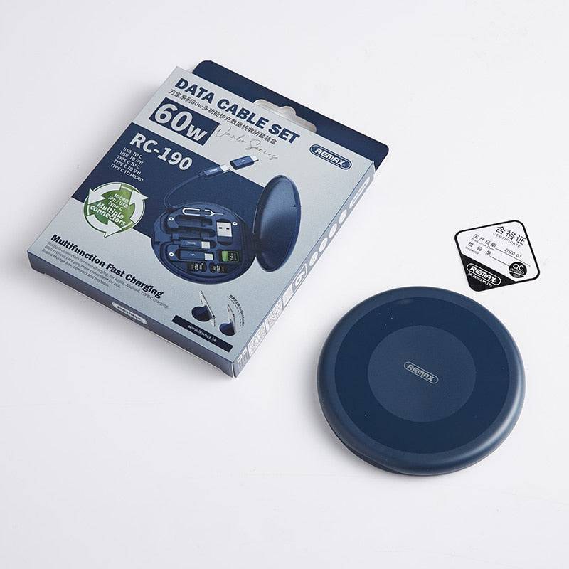 4in1 USB C Cable To USB Type C for Macbook & Iphone Fast Charging Data Wire Micro Lightning Cable Set - TheWellBeing4All