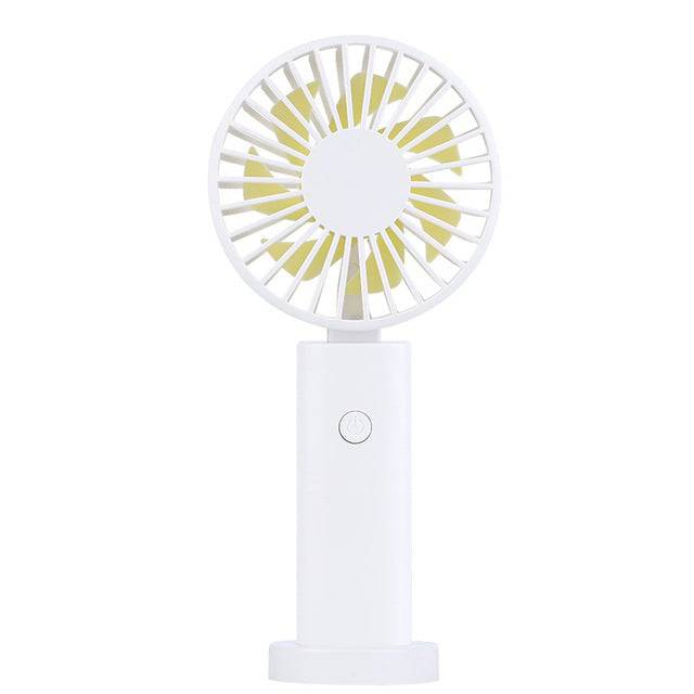 Handheld Personal Mini Fan USB Rechargeable Portable Fan Cooler - TheWellBeing4All