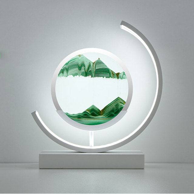 Moving Sand Art Picture Round Glass - TheWellBeing4All