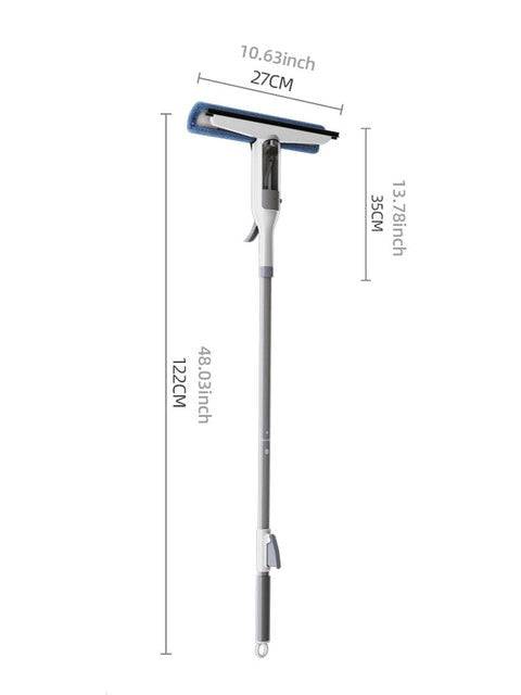 Multifunctional Spray Mop Window Cleaner Glass Wiper with Silicone Scraper Shower Wiper Floor Cleaning Mop Window Washer - TheWellBeing4All