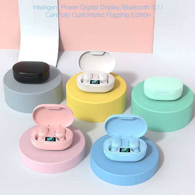 Waterproof Earphones E6S TWS Bluetooth 5.0 Headsets Wireless Headphones  with Microphone Touch Control Earbuds - TheWellBeing4All