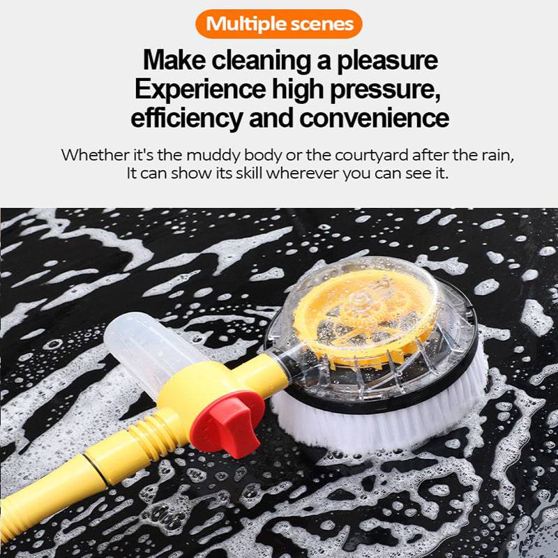 Car Wash Foam Brush Automatic Rotary Long Handle Cleaning Mop Chenille Broom Cleaning Tools - TheWellBeing4All