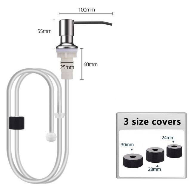 Extension Tube Soap Dispenser for Kitchen Sink - TheWellBeing4All