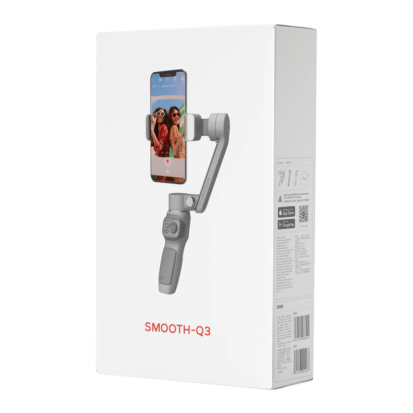 Smooth Q3 handheld 3axis smartphone gimbal stabilizer Foldable mobile phone stabilizer compatible with iPhone and Android - TheWellBeing4All