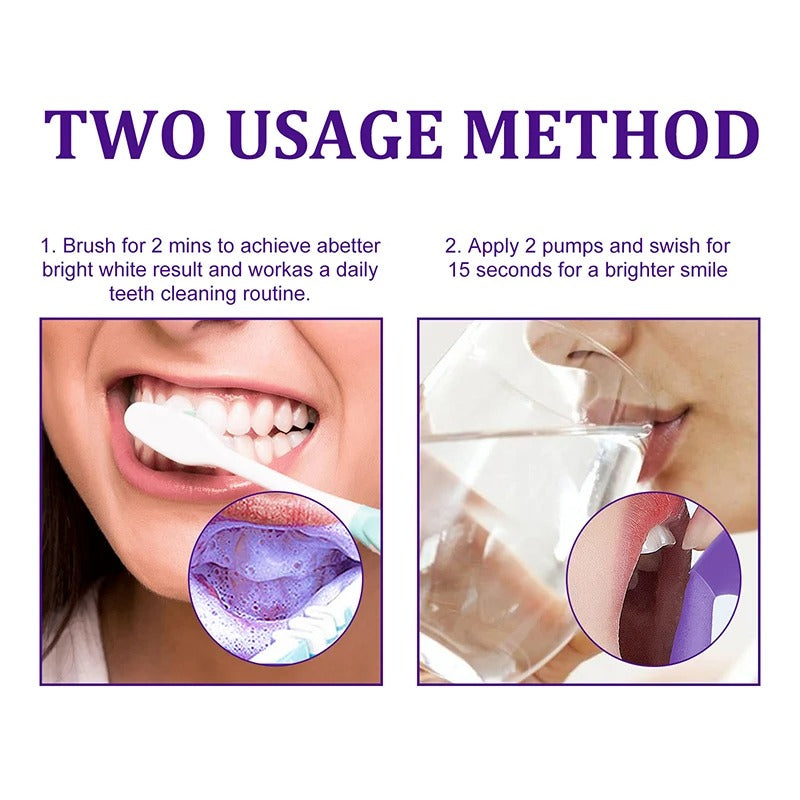 Toothpaste Mousse V34 - Your Solution to Teeth Cleaning, Whitening, and Stain Removal - TheWellBeing4All