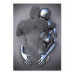 Metal Figure Statue Canvas Painting Romantic Abstract Posters Prints Wall Art Pictures Modern Living Room Decorations - TheWellBeing4All