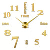 Modern Design Large Wall Clock 3D DIY Quartz Clocks Fashion Watches Acrylic Mirror Stickers Living Room - The Well Being The Well Being 018 Gold / 3D Diameter100-130CM The Well Being Modern Design Large Wall Clock 3D DIY Quartz Clocks Fashion Watches Acrylic Mirror Stickers Living Room